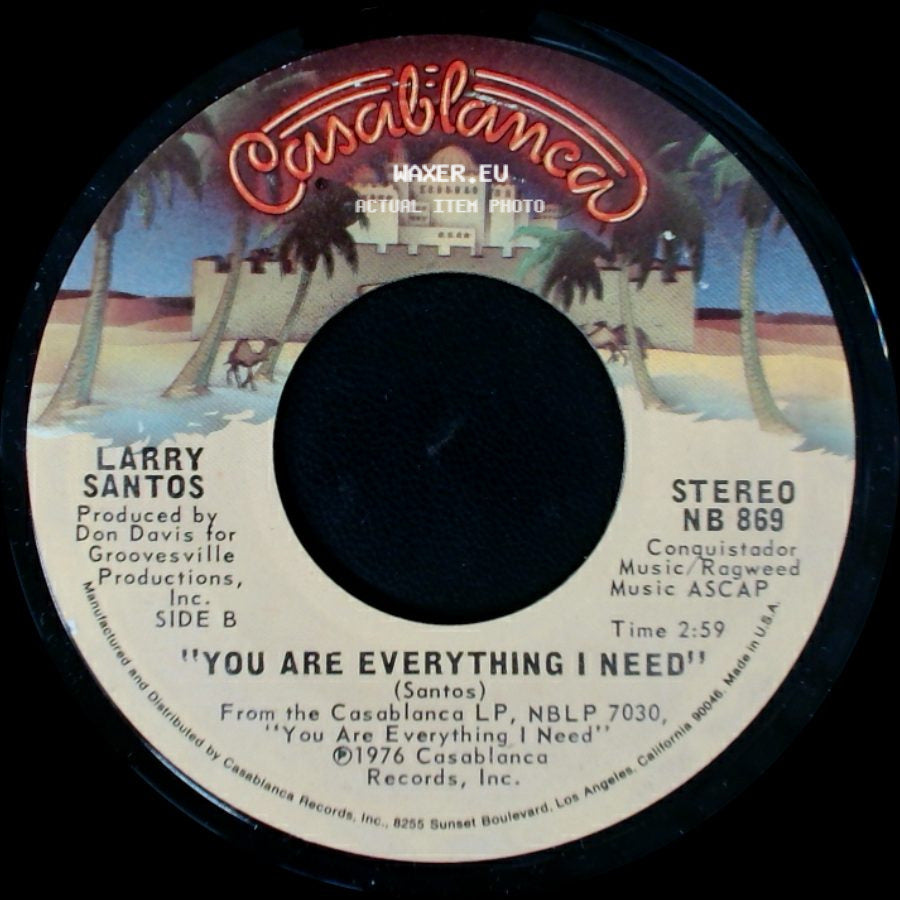 Larry Santos - Long, Long Time / You Are Everything I Need side B