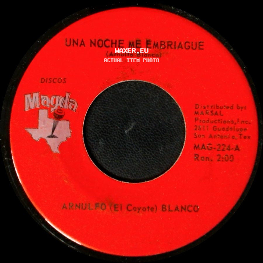 Arnulfo (El Coyote) Blanco - Una Noche Me Embriague / Cuatro Velas Y Un Cajon side A