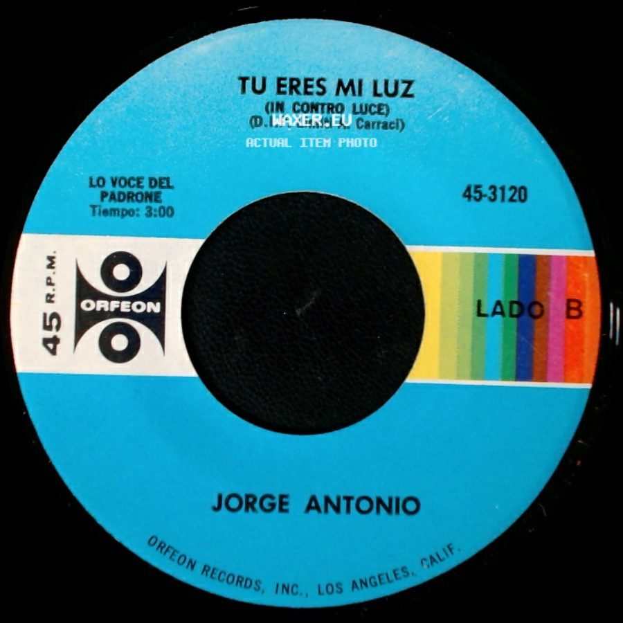 Jorge Antonio - Enamorado (Inamorati) / Tu Eres Mi Luz side B