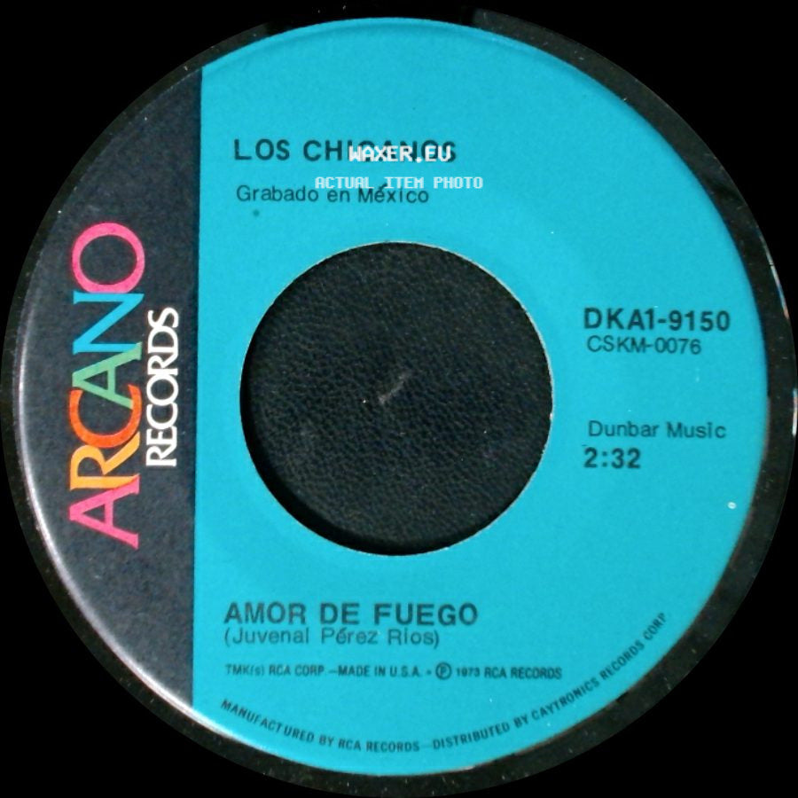Los Chicanos - Amor De Fuego / No Pidas Más Perdón (Bolero Chachacha) side A