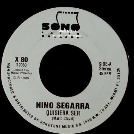 Nino Segarra - Quisiera Ser / Quisiera Ser side A