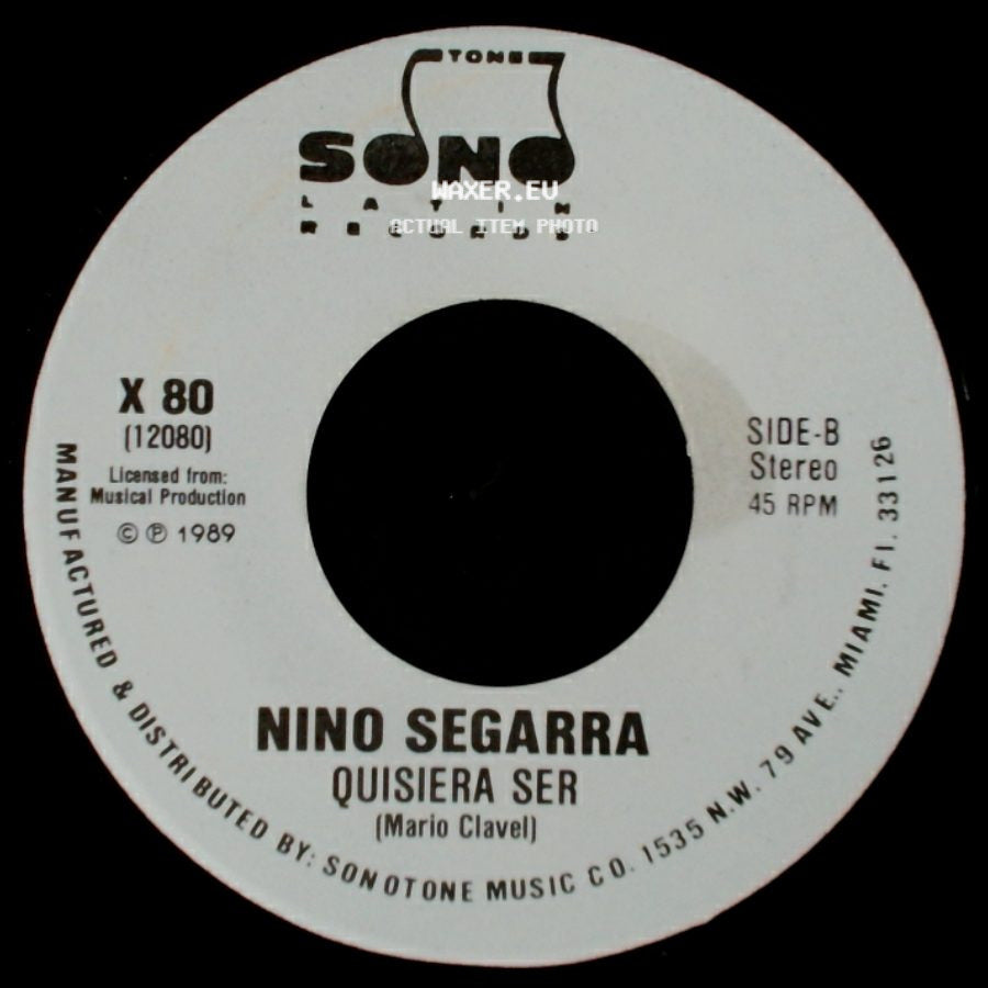 Nino Segarra - Quisiera Ser / Quisiera Ser side B