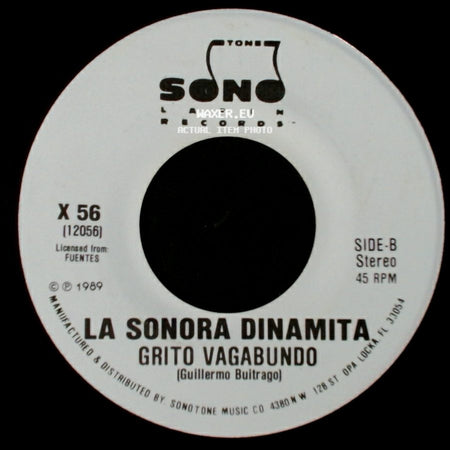 La Sonora Dinamita - Grito Vagabundo / Grito Vagabundo side B