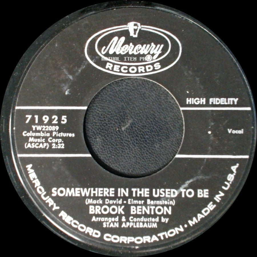 Brook Benton - Somewhere In The Used To Be / Walk On The Wild Side side A
