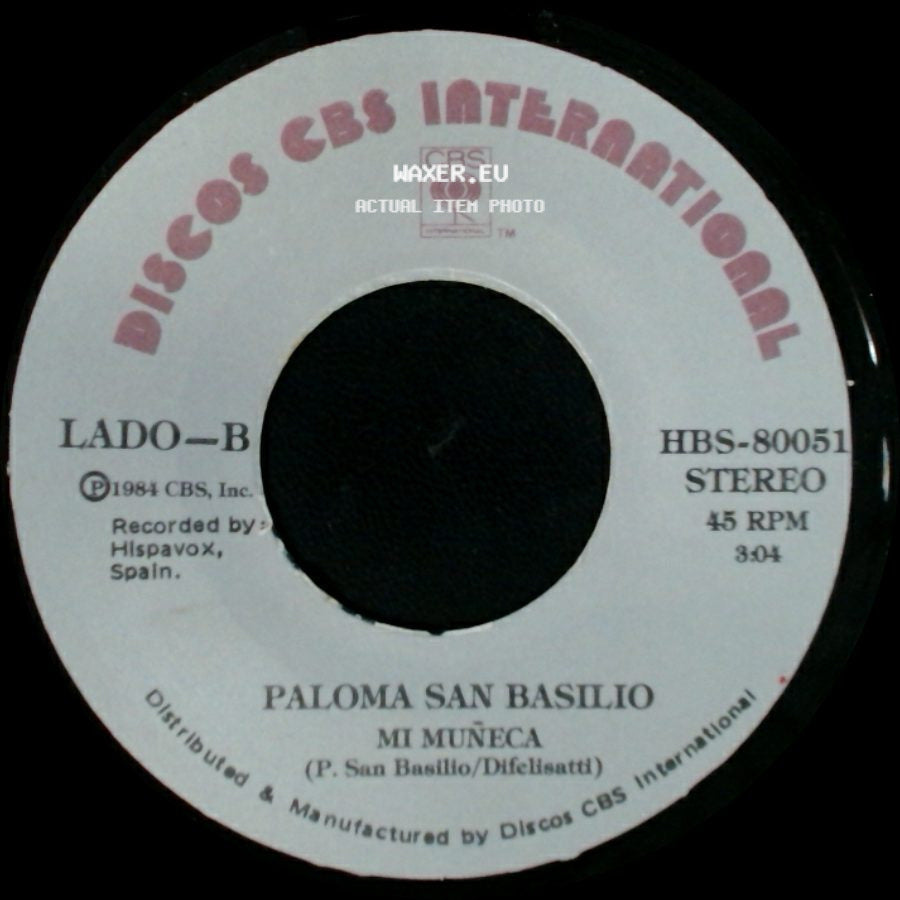 Paloma San Basilio - Por Que Me Abandonaste / Mi Muñeca side B