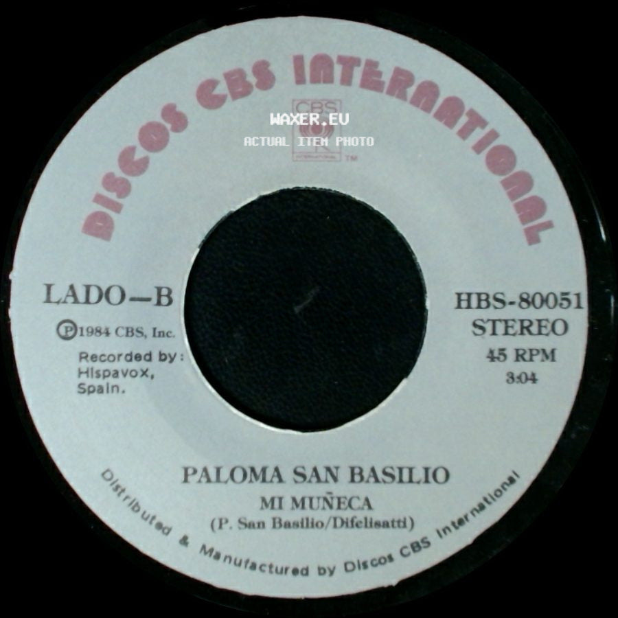 Paloma San Basilio - Por Que Me Abandonaste / Mi Muñeca side B
