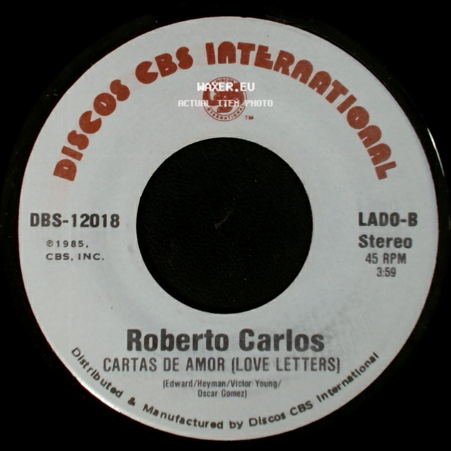Roberto Carlos - Cartas De Amor (Love Letters) / Corazon (Coracao) side A