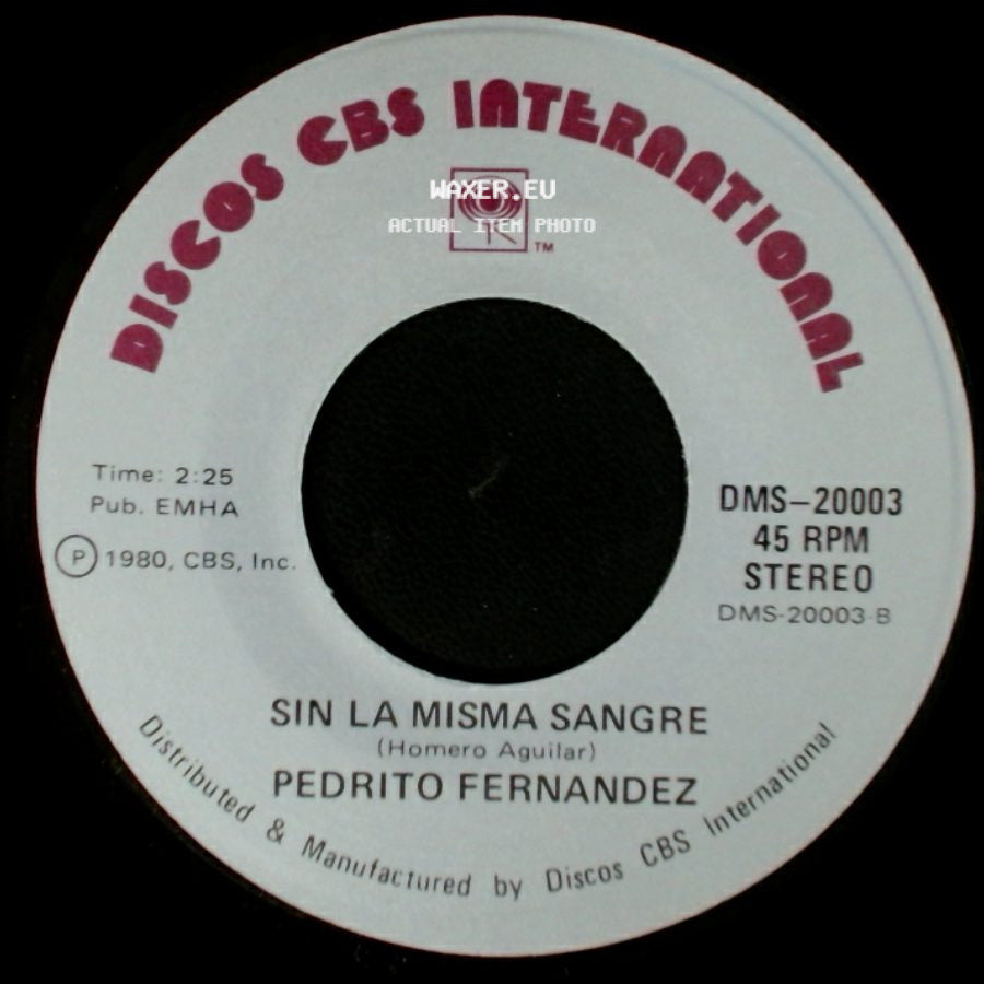 Pedrito Fernandez - Mama Solita / Sin La Misma Sangre side B
