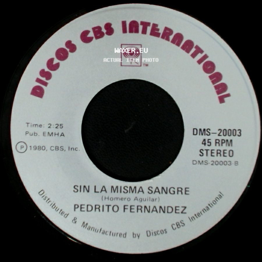 Pedrito Fernandez - Mama Solita / Sin La Misma Sangre side B