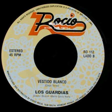 Los Guardias - Vaquerita De Mi Vida / Vestido Blanco side B