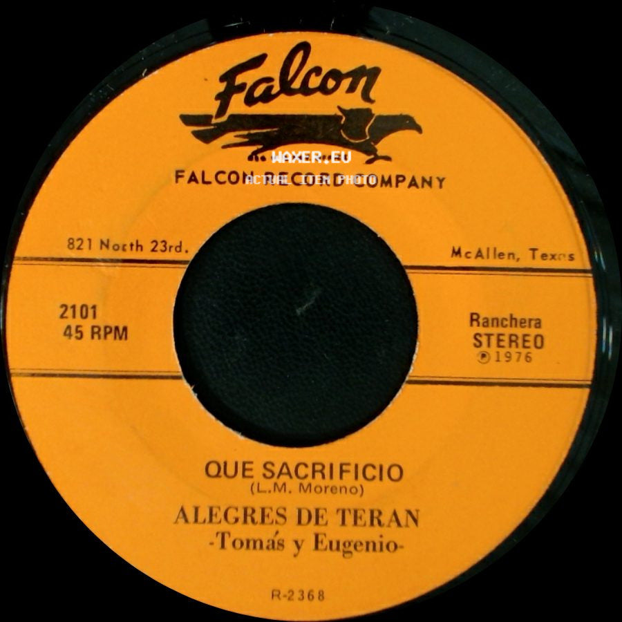 Alegres De Teran / Alegres De Teran - Tomás Y Eugenio - Morena Mia / Que Sacrificio side B