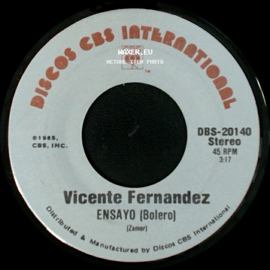 Vicente Fernandez - Ensayo (Bolero) / Puro Michoacan (Son Michoacano) side A