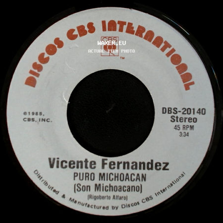 Vicente Fernandez - Ensayo (Bolero) / Puro Michoacan (Son Michoacano) side B