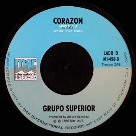 Grupo Superior - La Avispa / Corazon (D.A.R.) side B