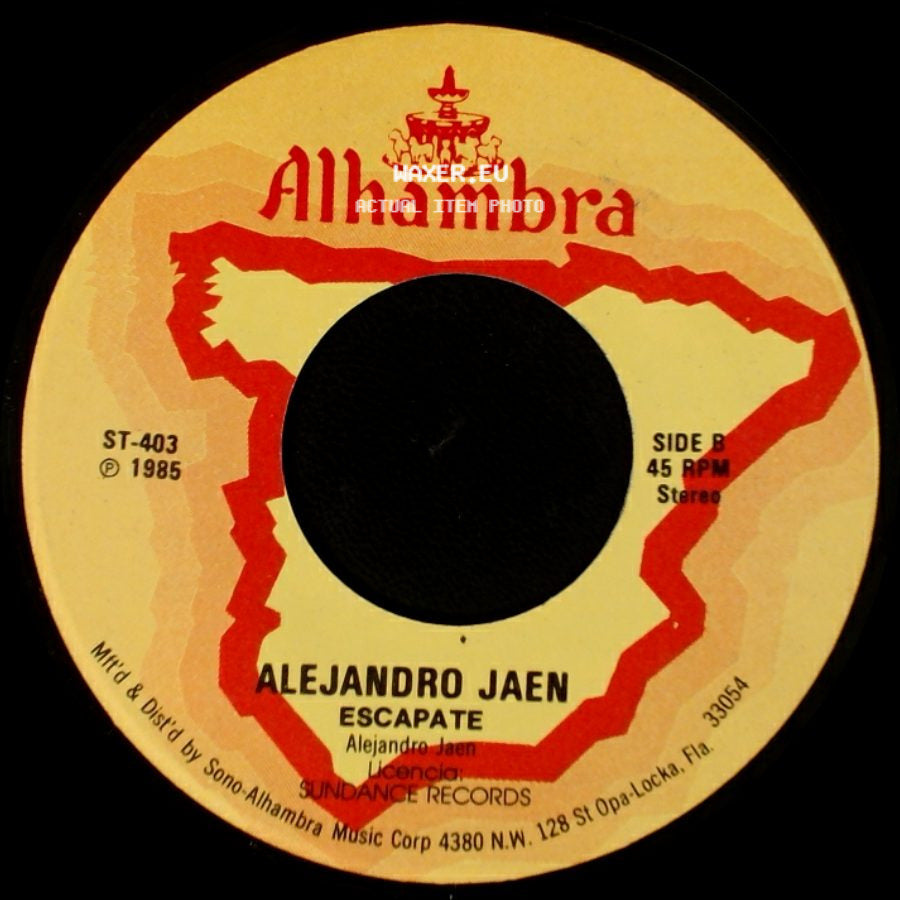 Alejandro Jaen - Vas A Acordarte De Mi / Escapate side B