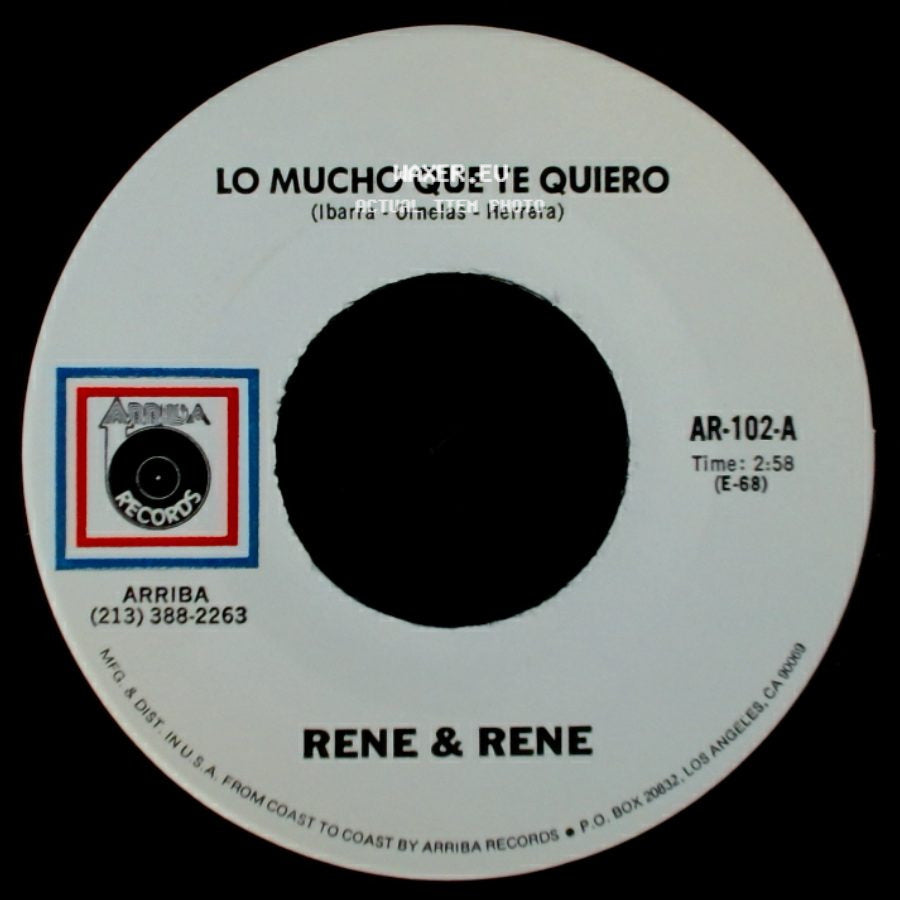 Rene & Rene - Lo Mucho Que Te Quiero / Angelito side A