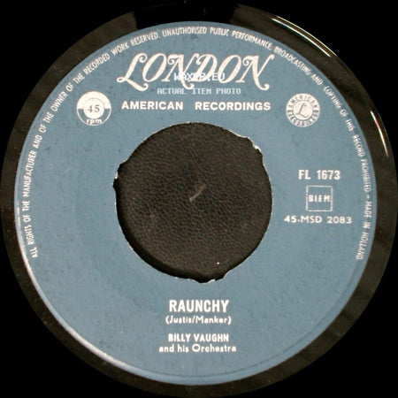 Billy Vaughn And His Orchestra - Sail Along Silvery Moon / Raunchy side B