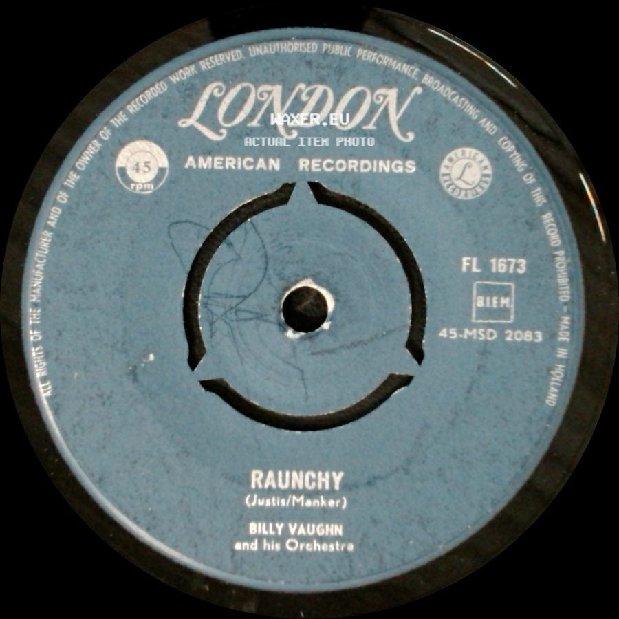 Billy Vaughn And His Orchestra - Sail Along Silvery Moon / Raunchy side B