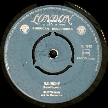 Billy Vaughn And His Orchestra - Sail Along Silvery Moon / Raunchy side B