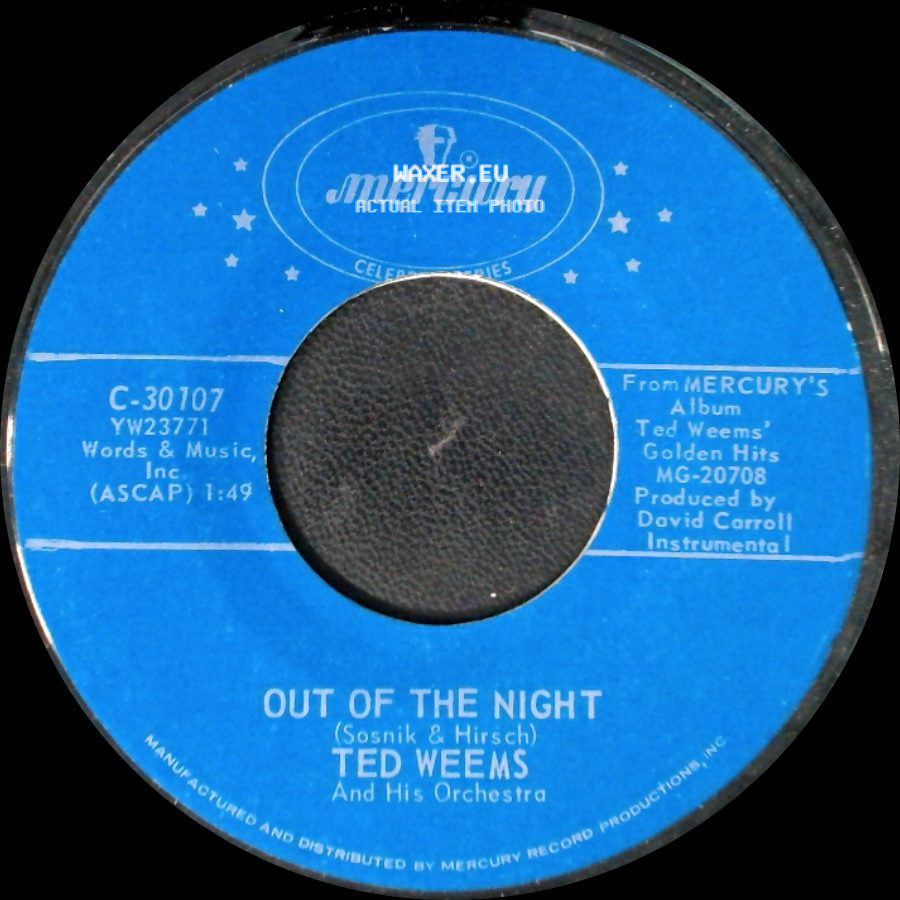 Ted Weems And His Orchestra - Heartaches / Out Of The Night side B