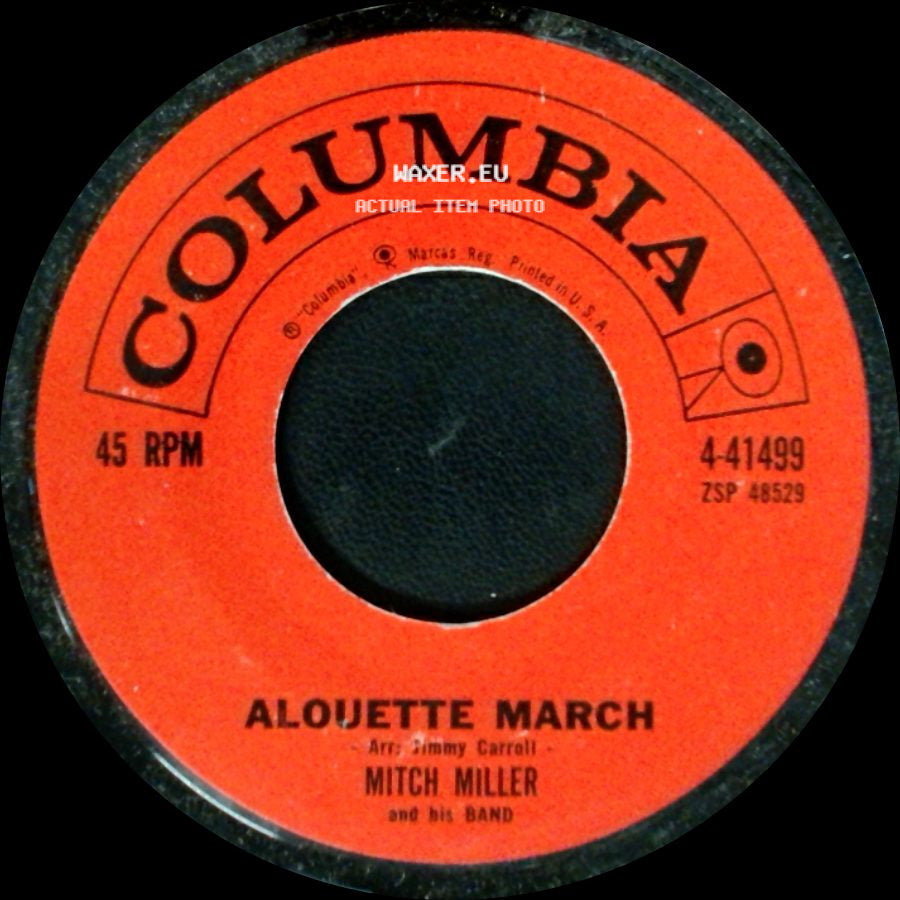 Mitch Miller And His Band / Mitch Miller And The Kids From "The Sound Of Music" And The Sing-Along Chorus - Alouette March / Do-Re-Mi side A