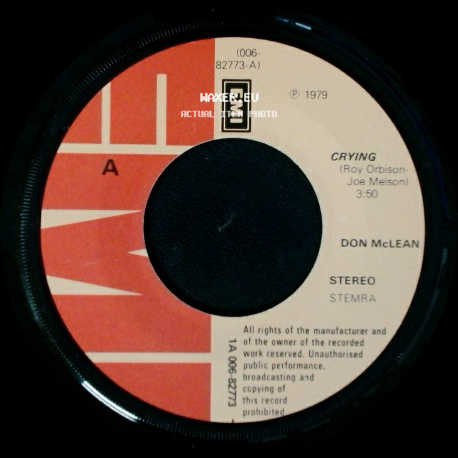 Don Mclean - Genesis (In The Beginning) / Crying side B