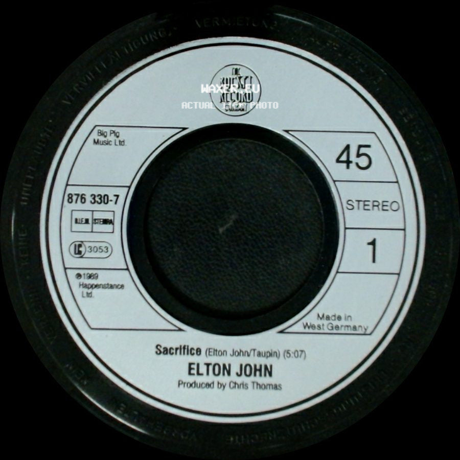 Elton John - Love Is A Cannibal / Sacrifice side B