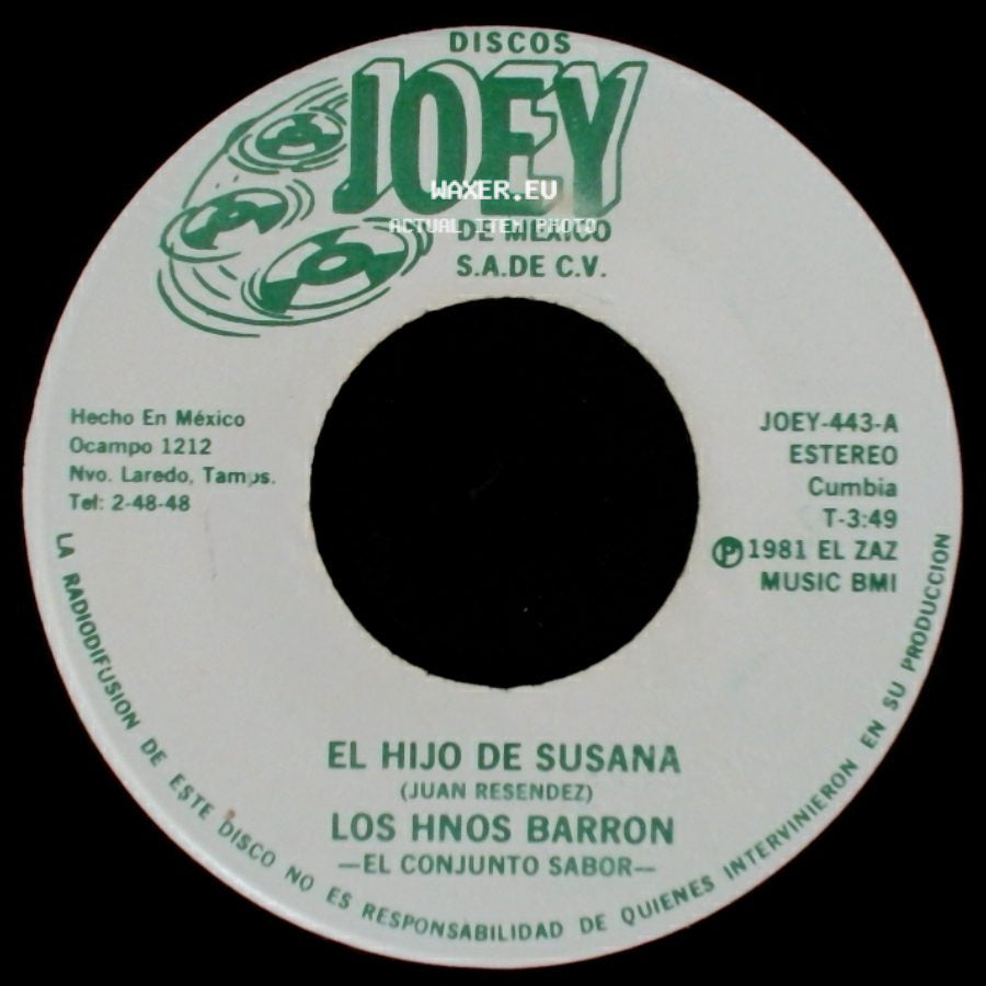 Los Hnos. Barron - El Hijo De Susana / Entre Suspiro Y Suspiro side A