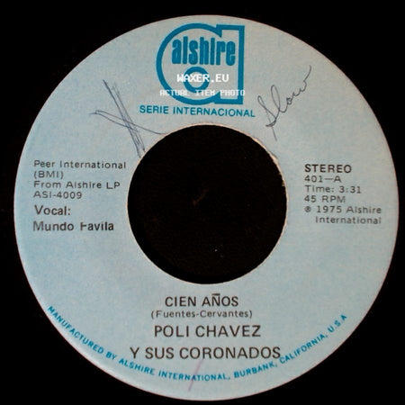 Poli Chavez Y Sus Coronados - Cantina En Cantina / Cien Años side B