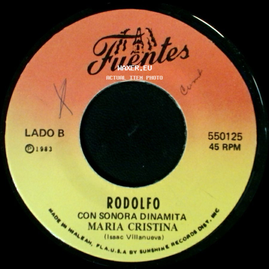 Rodolfo / Rodolfo Con Sonora Dinamita - Carola / Maria Cristina side B