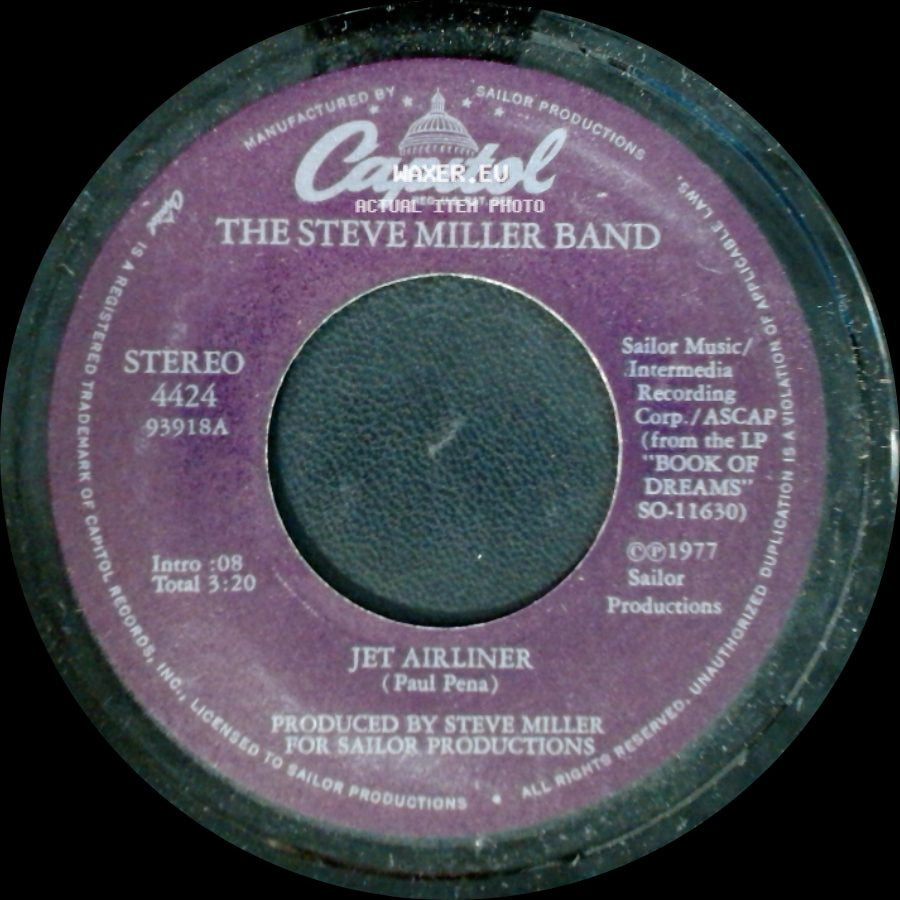 The Steve Miller Band - Jet Airliner / Babes In The Wood side A