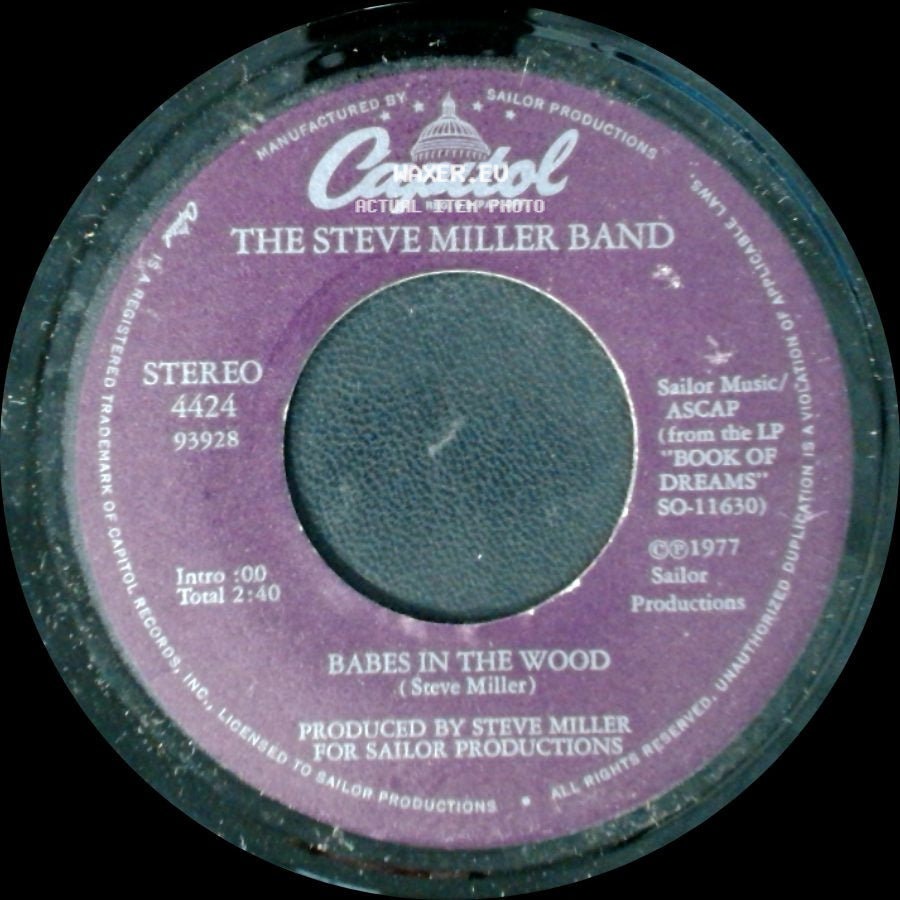 The Steve Miller Band - Jet Airliner / Babes In The Wood side B
