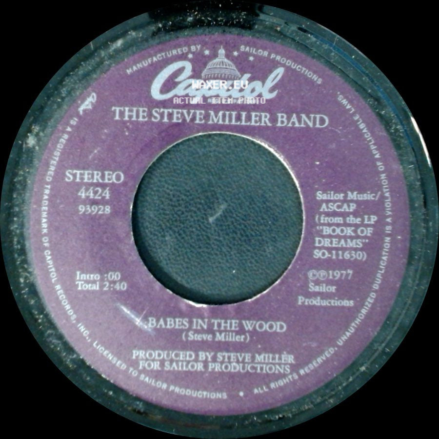 The Steve Miller Band - Babes In The Wood / Jet Airliner side A