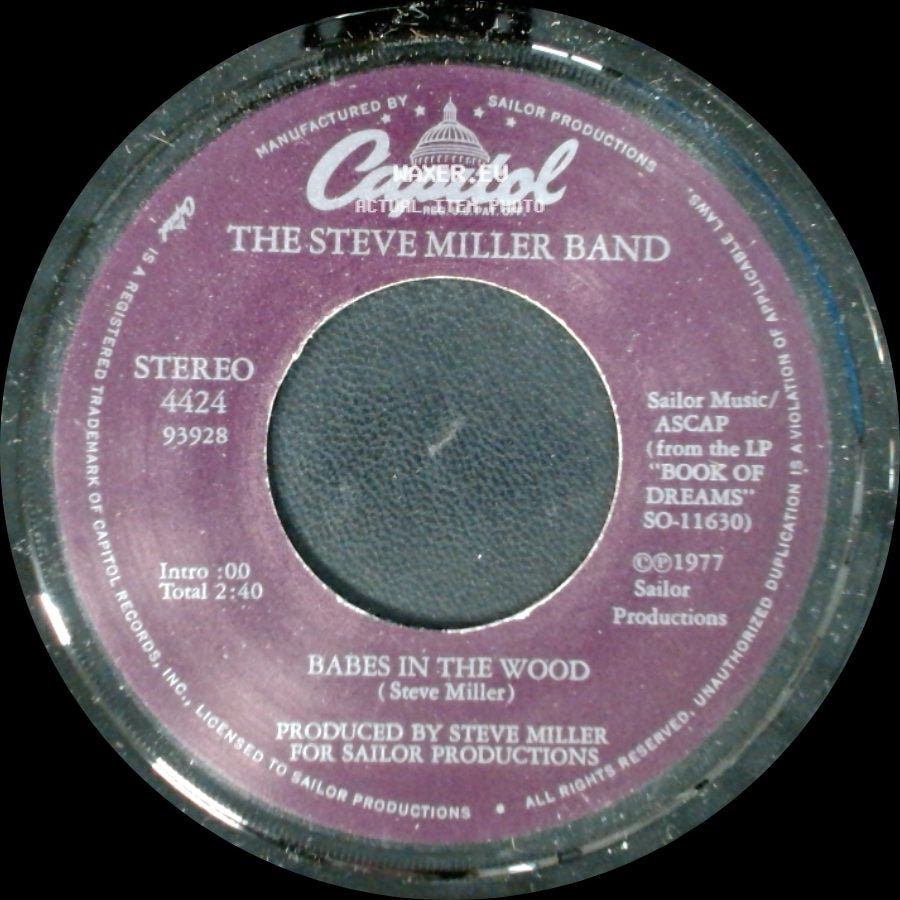 The Steve Miller Band - Jet Airliner / Babes In The Wood side B