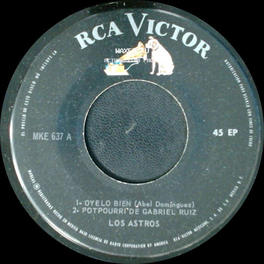 Los Astros - 1-Oyelo Bien / 2-Potpourri De Gabriel Ruiz / Unknown Title B side A