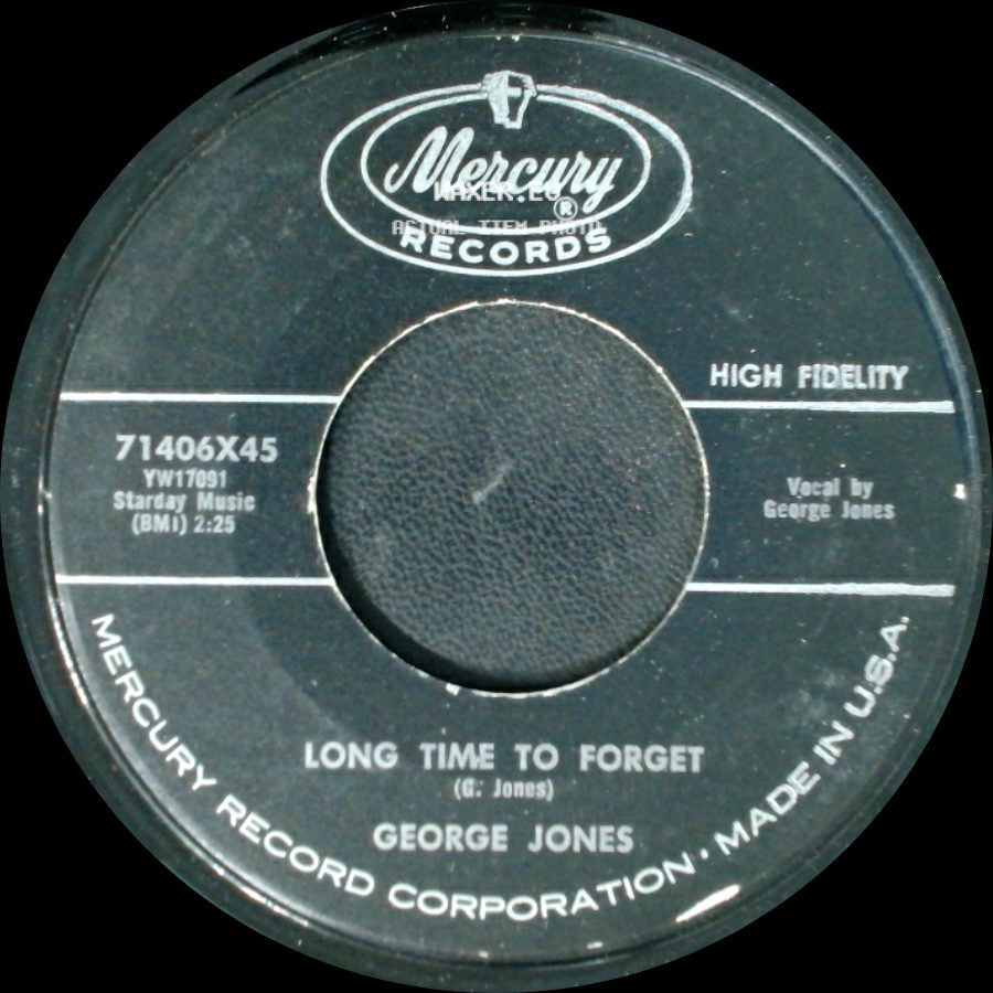 George Jones - Long Time To Forget / White Lightning side A