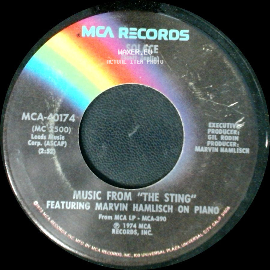 Solace (Scotty Joplin) - The Entertainer / Music From "The Sting" Featuring Marvin Hamlisch On Piano side B