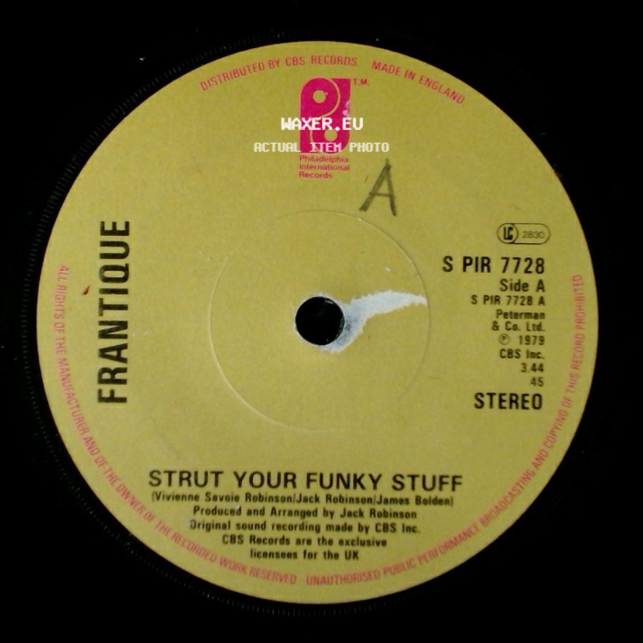 Frantique - Strut Your Funky Stuff / Getting Serious side A