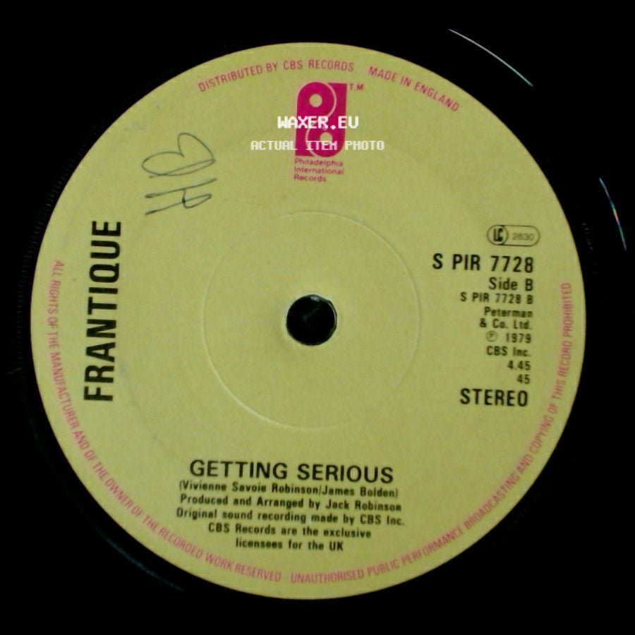 Frantique - Strut Your Funky Stuff / Getting Serious side B