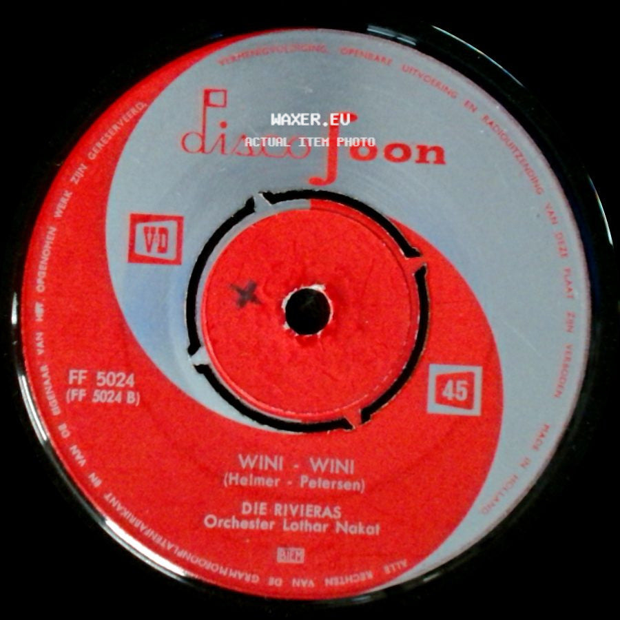 Die Rivieras / Birgit Helmer - Wini Wini / Casanova Baciami side A