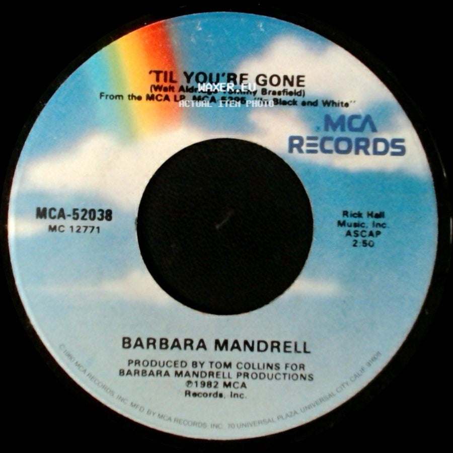 Barbara Mandrell - You're Not Supposed To Be Here / Til You're Gone side B