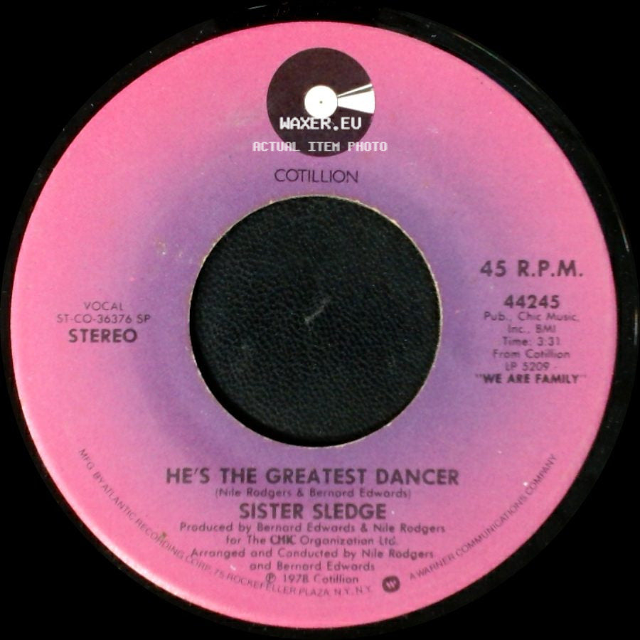 Sister Sledge - He's The Greatest Dancer / Somebody Loves Me side A