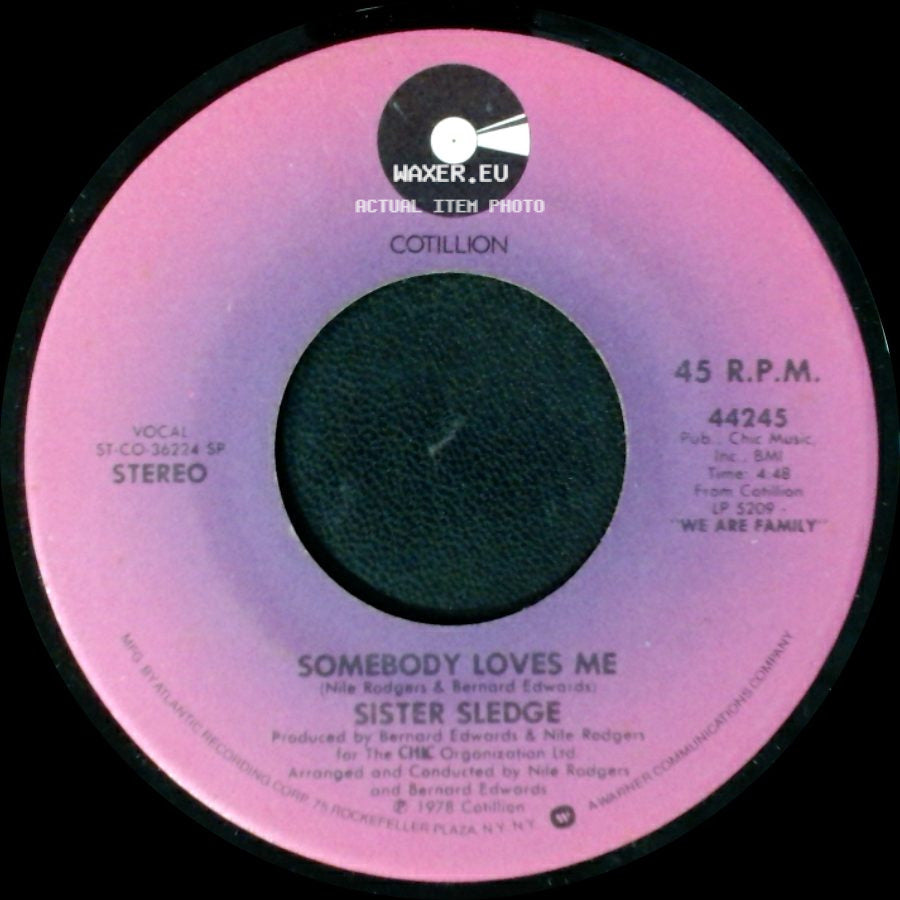 Sister Sledge - He's The Greatest Dancer / Somebody Loves Me side B