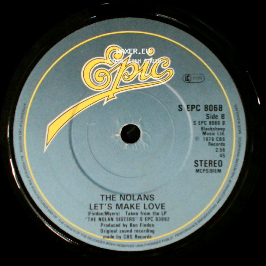 The Nolans - I'm In The Mood For Dancing / Let's Make Love side B