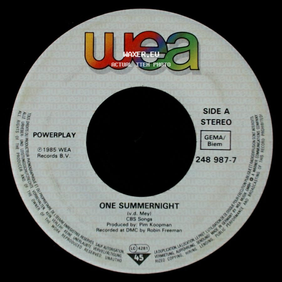 Powerplay - One Summernight / You're So Special side A
