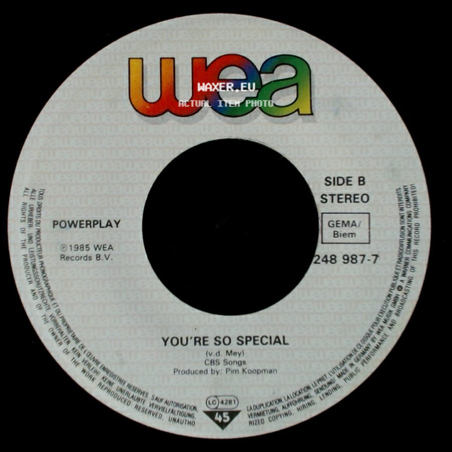 Powerplay - One Summernight / You're So Special side B