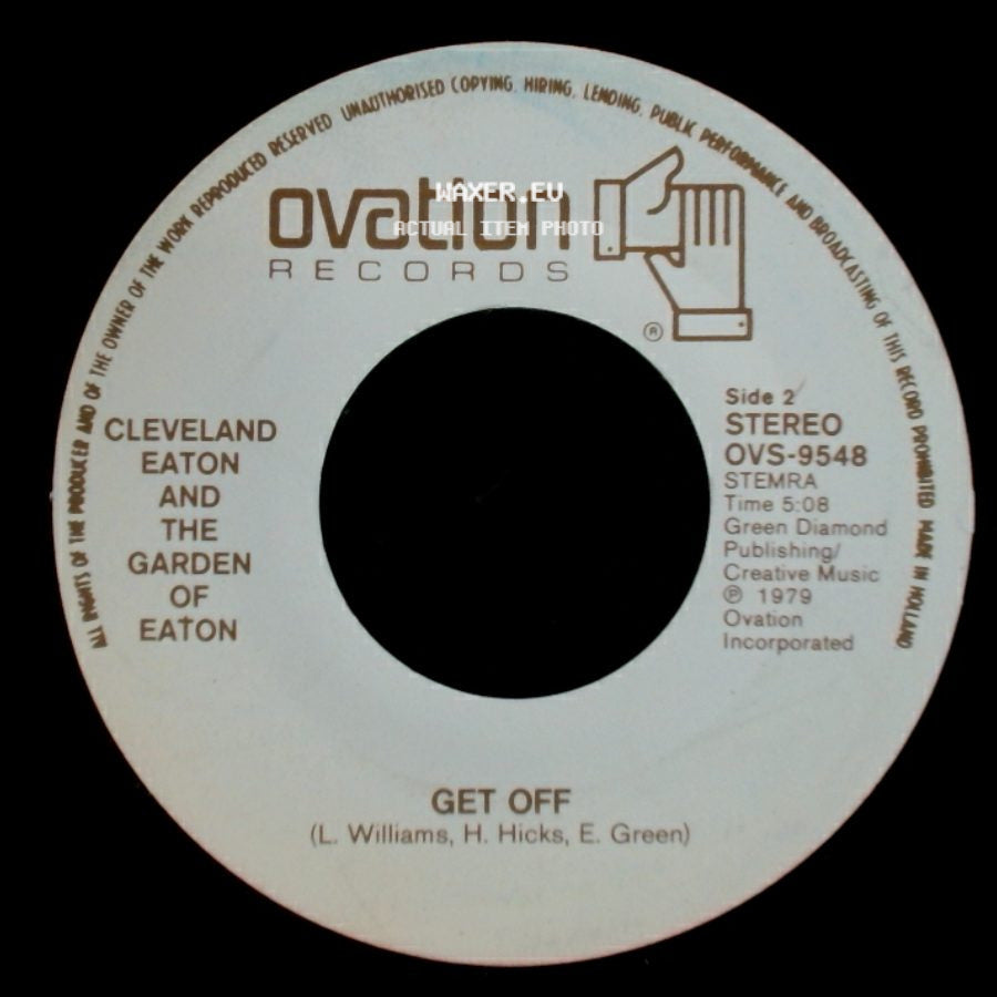 Cleveland Eaton And The Garden Of Eaton - I'm Lonely Tonight / Get Off side B