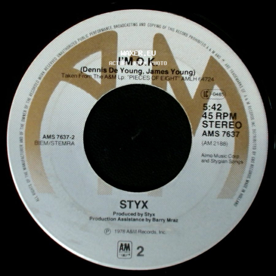 Styx - I'm O.K. / Babe side A