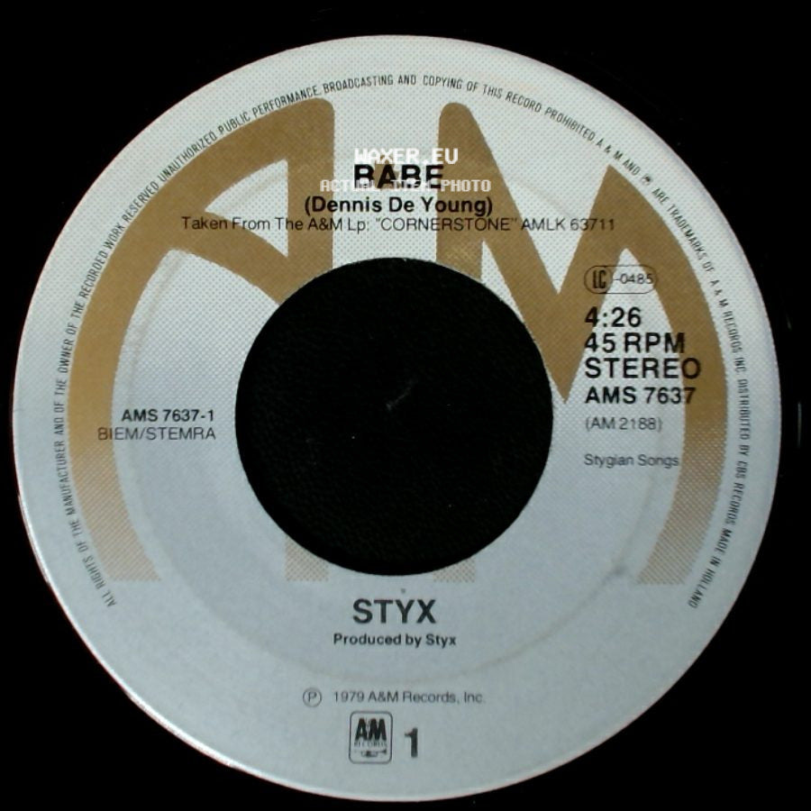 Styx - I'm O.K. / Babe side B