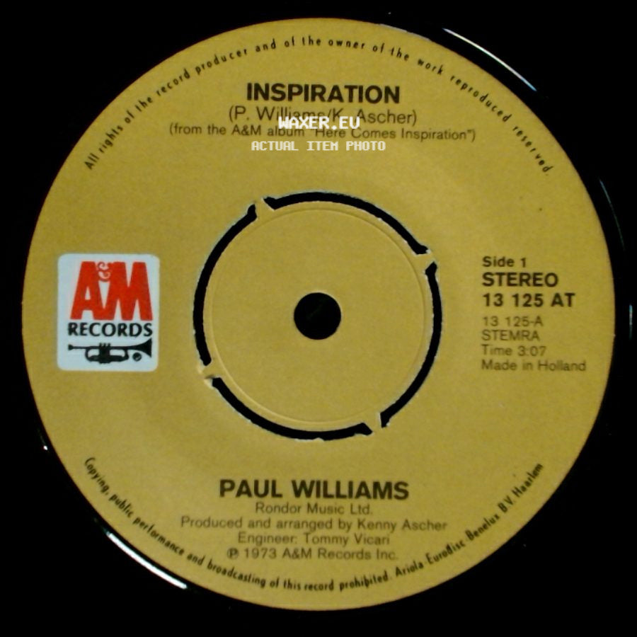 Paul Williams - Inspiration / What Would They Say side A